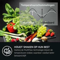 AEG RMB952D6VU EcoLine - Amerikaanse koelkast - Vrijstaand - Energielabel D - Roestvrijstaal — thumbnail 4