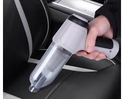 Auto Stofzuiger Draadloos V2 - Nat & Droog - Kruimelzuiger - Handstofzuiger - krachtige reiniger- Kleine Stofzuiger - Draadloze Stofzuiger - Air Duster - Grijs