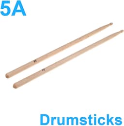 2 Stuks - Drumstokken - 5A - Hickory - Drumsticks - Drumstick - Drumstok - LOUZIR — thumbnail 2