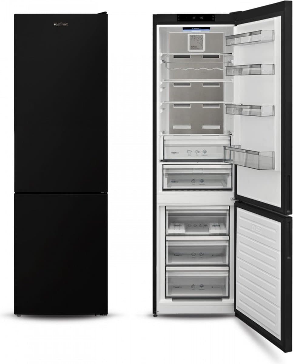 Vestfrost Koel-vriescombinatie * NoFrost * VR-FB383-2H0P - 0° lade - Lade met vochtregeling - Maxi-Fresh filter - LED-verlichting aan de zijkanten — afbeelding 1