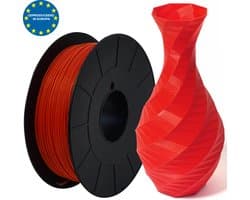 Rood - PLA filament Europees - 500g - 1.75mm - 3D printer filament - Plastic spoel