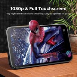 MP3 Speler - WiFi-mp3-speler met Bluetooth - 4.0-inch mp3-mp4-speler met volledig touchscreen met WiFi-overdracht - Draagbare HiFi Sound Walkman digitale muziekspeler met FM-radio, recorder, browser (zwart) — thumbnail 4