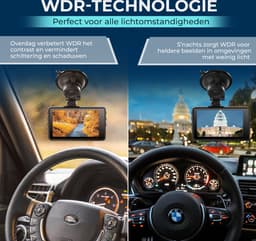 Dashcam Voor Auto Camera Voor 1080p Full HD - Incl. 64GB SD-kaart - Nachtvisie — thumbnail 3