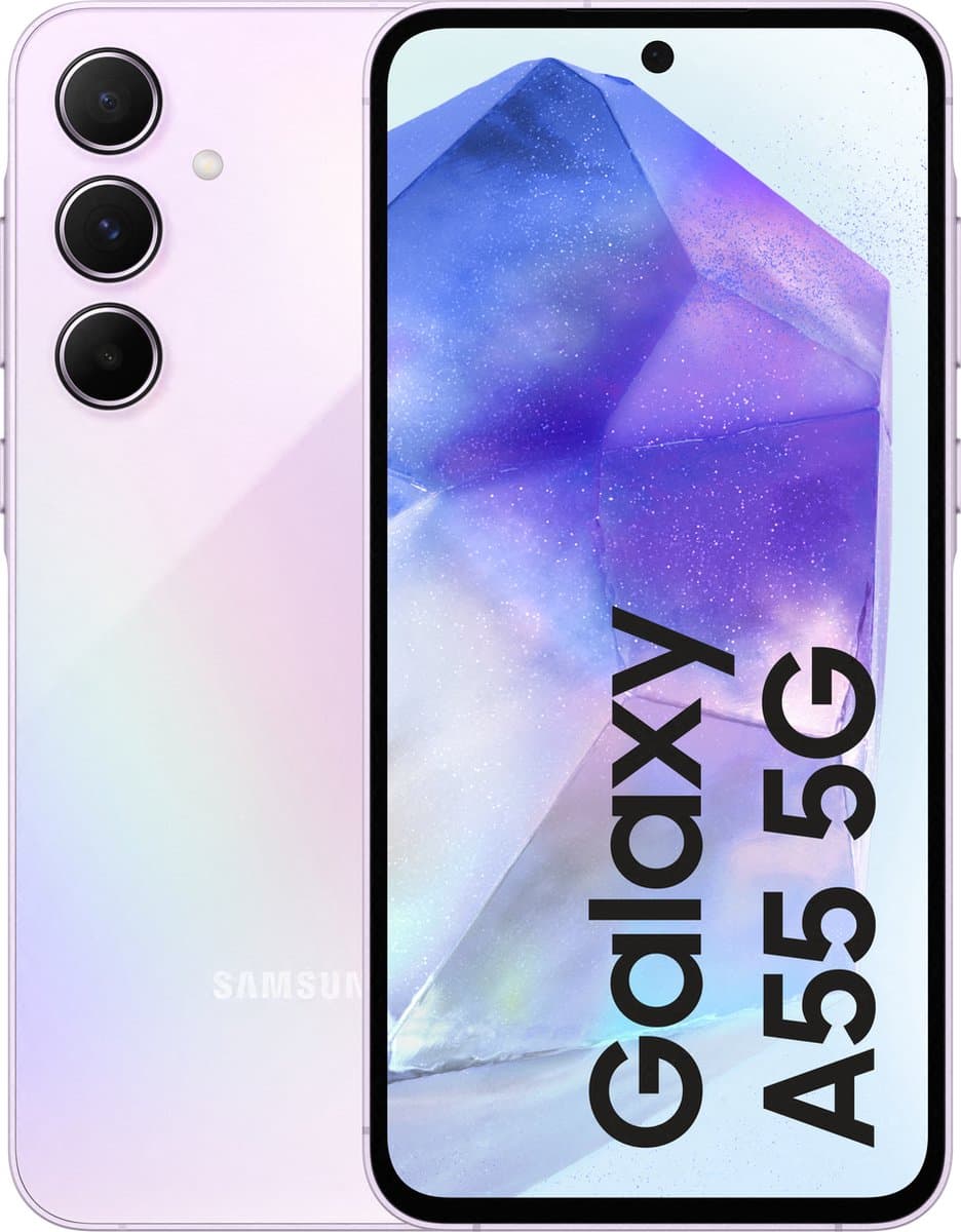 Samsung Galaxy A55 5G - 128GB - Awesome Lilac — afbeelding 1