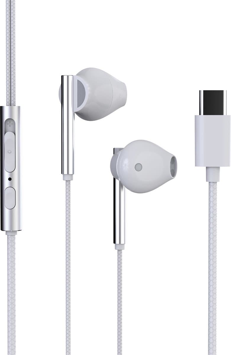 Trevi HMP 700 C Headset Bedraad In-ear Oproepen/muziek USB Type-C Wit — afbeelding 1