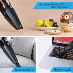 9000Pa Snoerloze Handheld Vacuum Cleaner - Draagbare Auto Stofzuiger 120W HEPA Filter - Oplaadbaar - Mini Handheld Auto Interieur Stofzuiger - Reinigingsaccessoires Detailing Kit — thumbnail 3