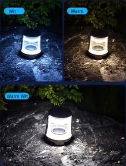 Meedeer Outdoor Bluetooth-luidspreker met licht-Draagbare Bluetooth Speaker-Portable speaker-outdoor luidspreker - outdoor zaklamp - waterdichte draadloze luidspreker voor terras, tuin, cadeau voor mannen en vrouwen - (Wit) — thumbnail 2