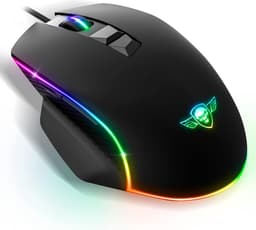 Spirit of Gamer Gaming Muis – Game Muis – RGB – Duimsteun – Flexibel Gebruik – 8000 DPI – Zwart - Bedraad — thumbnail 1