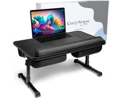 CozySense® Verstelbare Laptoptafel - Bedtafel - Banktafel - Laptopkussen - Schootkussen & Laptray - Schoottafel voor Laptop - Verstelbare Poten