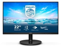 Philips V-Line 222V8LA - Full HD Monitor - HDMI - DisplayPort- VGA - 22 inch