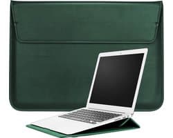 2-in-1 Laptopsleeve 10 tot 12 inch - Groen - Laptopsleeve voor Dames / Heren - Laptop Tas Sleeve met Standaard