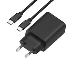 Snellader Set - USB-C naar USB-C Kabel 2 Meter - 25W - Geschikt voor S24, S23, S22, S21, S20 series en A73, A53, A13, A23 series - Power Delivery & PPS Fast Charging