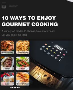 Visuele airfryer van 8 liter — thumbnail 9