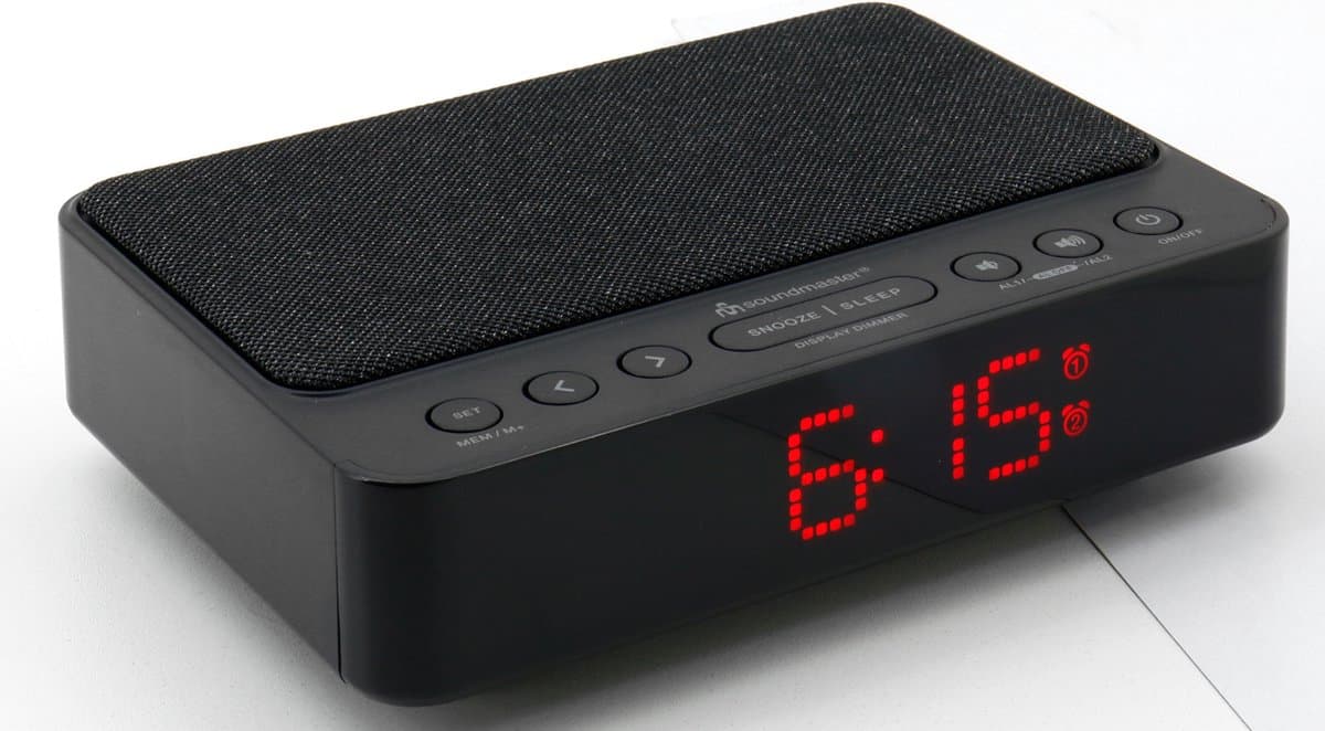 Soundmaster UR124SW - Wekkerradio met met QI laadfunctie - dubbelalarm — afbeelding 1