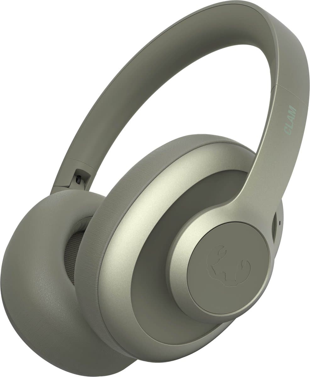 Fresh 'n Rebel Clam Ace – Draadloze Bluetooth Koptelefoon met Active Noise Cancelling - 60 uur Speeltijd - Met volume wiel - Dried Green — afbeelding 1