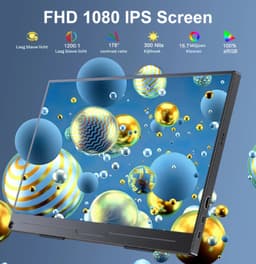 Thuys - Portable Monitor - Draagbare Monitor - Draagbaar Scherm - Hoogwaardige Kwaliteit — thumbnail 2