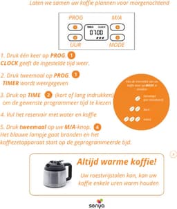 Programmeerbaar elektrisch koffiezetapparaat met thermoskan - aromaselector - warmhoudfunctie - 12 l - 800 W — thumbnail 3