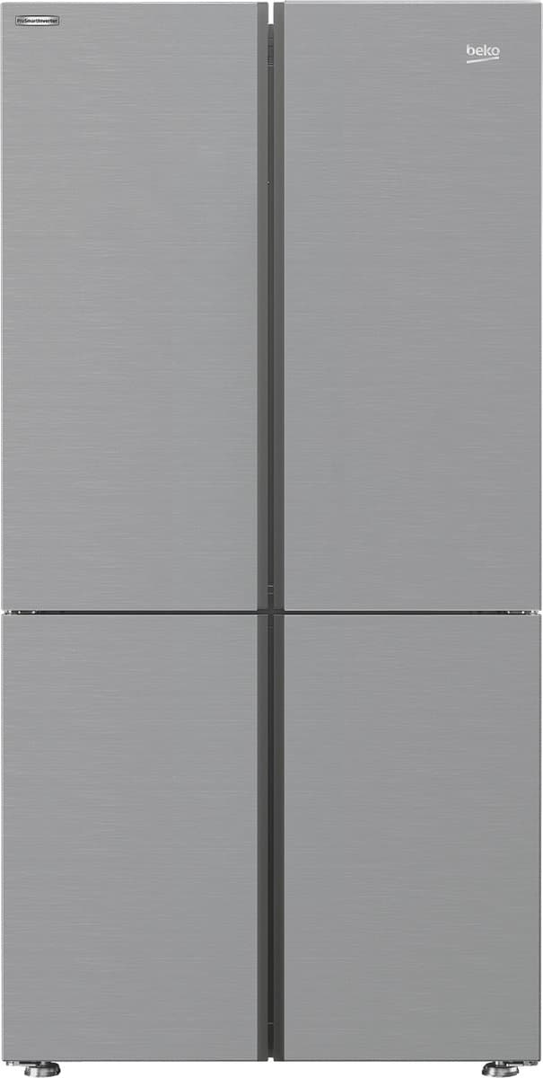 Beko REM91ZXBN heeft 572 liter inhoud, vier deuren, NoFrost en een ijsblokjeslade — afbeelding 1