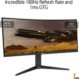 ASUS TUF Gaming VG34VQL3A - WQHD Ultrawide Gaming Monitor - 180hz - USB-hub - 34 Inch — thumbnail 14