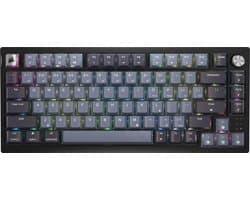 Corsair K65 Plus Draadloos Mechanisch Toetsenbord 75% - RGB – Corsair MLX Red Lineair – US Qwerty - Zwart/Grijs