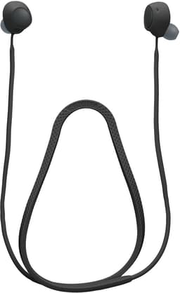 kwmobile Strap Compatible with Sony WF-C700N - Silicone Cord Holder for Wireless Earphones - Black — thumbnail 3