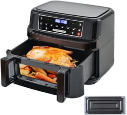 WNHB® Airfryer Heteluchtfriteuse - Enkel of Dubbele Kamer - Touchscreen - 8 Programma’s - Met Kijkvenster — thumbnail 1