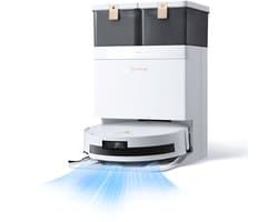 ECOVACS - DEEBOT T50 Max Pro Omni Gen 2 - Stofzuig- en dweilrobot - 18.500 Pa zuigkracht- Zelfreinigende Robotstofzuiger met Warmwater – Dweilsysteem - Automatisch Leegstation - Geschikt voor dierenharen