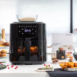 Pack Luchtfriteuse met mand en Opvouwbaar siliconen mandje voor airfryer InnovaGoods — thumbnail 5