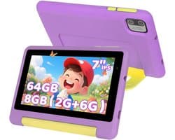 kotsren KT1018 - Android 13 kindertablet - 7 inch - 8(3+5)GB RAM/64GB ROM– 2500mAh - Paars