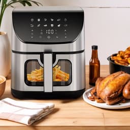 Digitale Airfryer XXL Hetelucht friteuse Sinaopus 8001-8.5L Grote Capaciteit voor 5 Personen-Snelle Opwarming-12 Voorgeprogrammeerde Functies-eenvoudig te reinigen-LED display — thumbnail 4