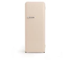 CREATE - Koelkast in retrostijl - Zand - Handvat Zilver - FRIDGE RETRO 281L