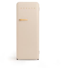 CREATE - Koelkast in retrostijl - Zand - Handvat Hout - FRIDGE RETRO 281L — thumbnail 1