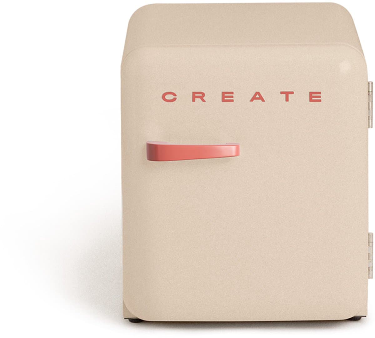 CREATE - Koelkast in retrostijl - Zand - Handvat Terracotta - FRIDGE RETRO 48L — afbeelding 1
