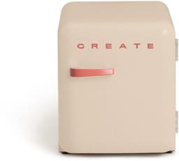 CREATE - Koelkast in retrostijl - Zand - Handvat Terracotta - FRIDGE RETRO 48L — thumbnail 1