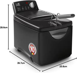 RFWR® Friteuse met Dubbel Verwarmingselement - 3 Liter - Sneller Frituren en Gezondere Frietjes — thumbnail 3