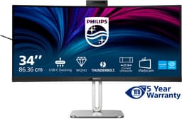 Philips 6000 series 34B2U6603CH - Curved Ultrawide Monitor - Webcam - Thunderbolt 4 - USB-C 100w - Smart KVM - 34 inch — thumbnail 10