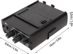 Draagbare hoofdtelefoonversterker, symmetrische multi-hoofdtelefoonsplitter met 2 XLR-ingangen, passieve stereo hoofdtelefoonversterker, mixer voor telefoon, MP3, MP4, computer enz. — thumbnail 5