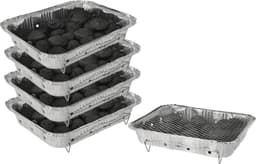 Wegwerp Barbecue met Houtskool – 4 Stuks – Instant BBQ voor Camping, Picknick of Balkon – Inclusief Rooster – Barbecue Accessoires – BBQ Kopen — thumbnail 1