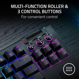 Razer BlackWidow V4 - Draadloos Gaming Toetsenbord - RGB - TKL - Tot 5 Profielen - Qwerty - Zwart — thumbnail 3