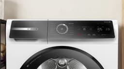 Bosch Serie 8 WQB246D41 - Vrijstaand - Voorbelading - Warmtepomp - Wit - Knoppen - 112 l - DE display — thumbnail 4