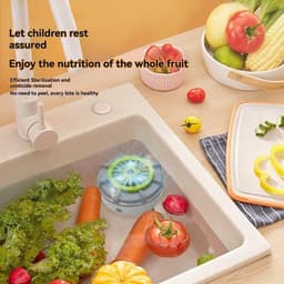 Efficiënte draagbare fruit- en groentewasmachines - Automatische wascentrifuge - Wassen van fruit, groenten, granen en vlees — thumbnail 3