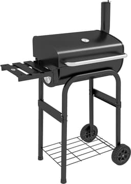 Outsunny - Houtskoolbarbecue - Metaal - 83L x 46,5B x 115H cm - Zwart — thumbnail 1