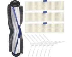 Geschikt voor Hoofdborstel Zijborstel Filter Kit voor Tefal Explorer 60 Serie voor Rowenta ZR740003 ZR740005 Robotstofzuiger Vervangende Onderdelen Rolborstel Randborstel HEPA Filter Bevestiging Accessoires Kit-Stofzuigeraccessoires