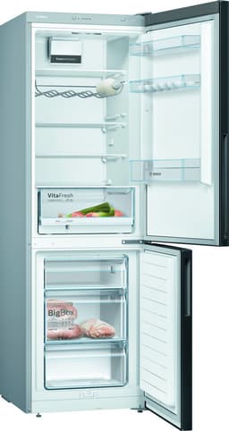 Bosch KGV36VBEAS - Serie 4 - Koelkast - Koel-vriescombinatie - VitaFresh: groente en fruit blijft langer vers in de speciale lade - Led verlichting -Zwart — thumbnail 9
