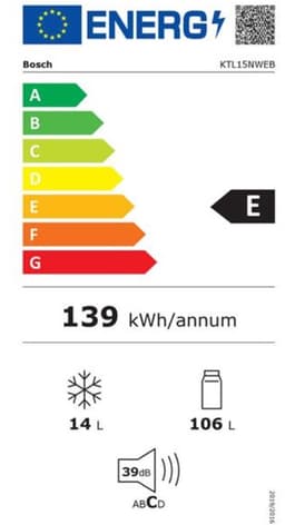 Bosch KTL15NWEB - Serie 2 - Tafelmodel koelkast - superKoelen - Multi Box - Wit - Energielabel E — thumbnail 10