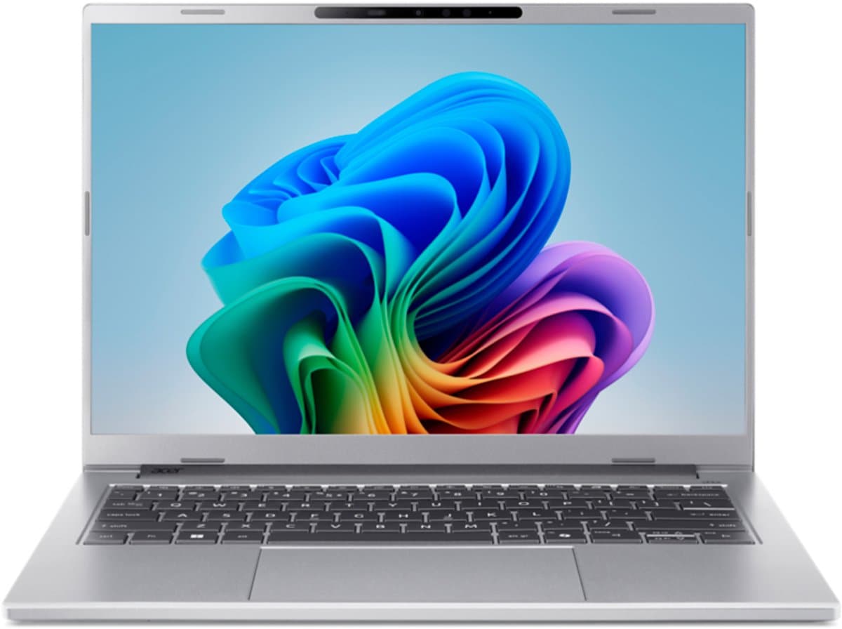 Aspire 14 AI A14-53M-50K5 - CoPilot+ PC - Laptop - 14 inch 120Hz - Core Ultra 5 - 16GB - 512GB SSD - Verlicht toetsenbord - Zilver — afbeelding 1