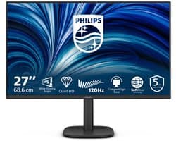 Philips 27B2N3500J/00 computer monitor 68,6 cm (27") 2560 x 1440 Pixels 2K LCD Zwart