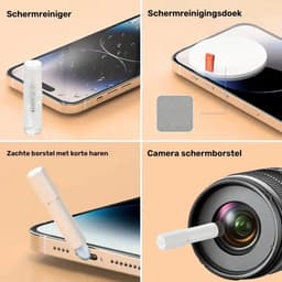 PolkaHome® 20in1 Schoonmaakset – Geschikt voor Smartphones, Oortjes & Laptops – Schoonmaak Set voor Computer / Laptop / Tablet / Telefoon / AirPods & Earbuds / Auto – AirPods Cleaner – Vuilreiniger – Stofreiniger – Schoonmaakkit — thumbnail 4