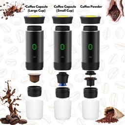 Klikkopers® - Draagbare koffiemachine 3 in 1 - 120 ML Oplaadbaar - Draagbaar koffiezetapparaat - Camping gadget — thumbnail 3