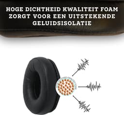 Somstyle Oorkussens Geschikt Voor Jabra Move Koptelefoon - 2 Stuks - Zacht Schuim - Eiwitleer - Zwart — thumbnail 4